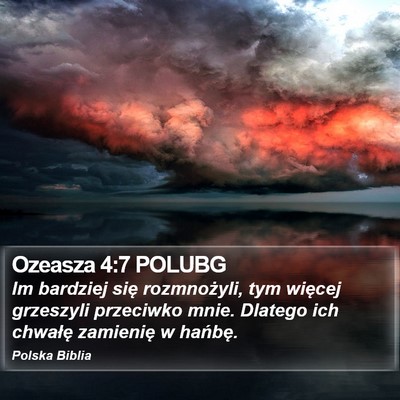 Ozeasza 4:7 POLUBG Bible Verse Image