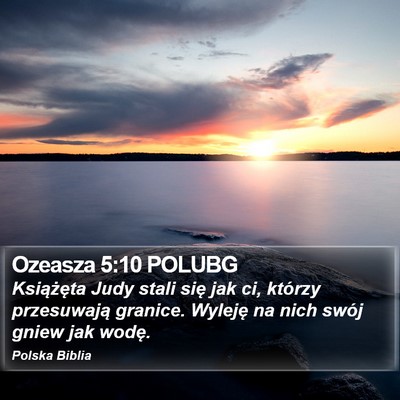 Ozeasza 5:10 POLUBG Bible Verse Image