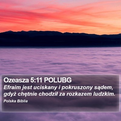 Ozeasza 5:11 POLUBG Bible Verse Image