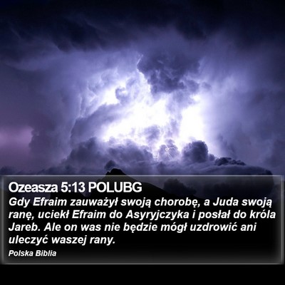 Ozeasza 5:13 POLUBG Bible Verse Image