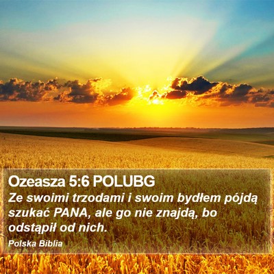 Ozeasza 5:6 POLUBG Bible Verse Image