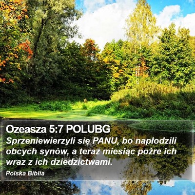 Ozeasza 5:7 POLUBG Bible Verse Image