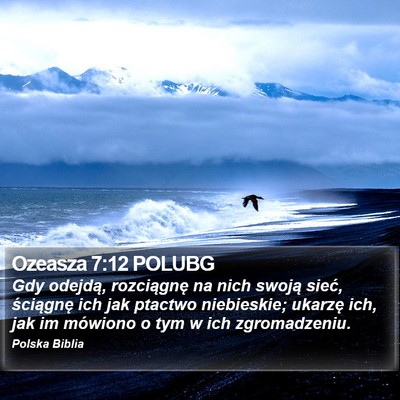 Ozeasza 7:12 POLUBG Bible Verse Image