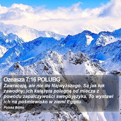 Ozeasza 7:16 POLUBG Bible Verse Image