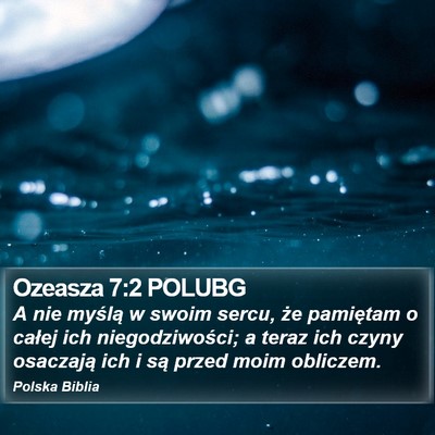 Ozeasza 7:2 POLUBG Bible Verse Image