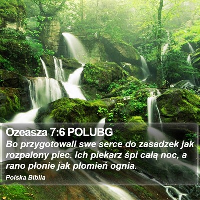 Ozeasza 7:6 POLUBG Bible Verse Image
