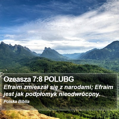 Ozeasza 7:8 POLUBG Bible Verse Image