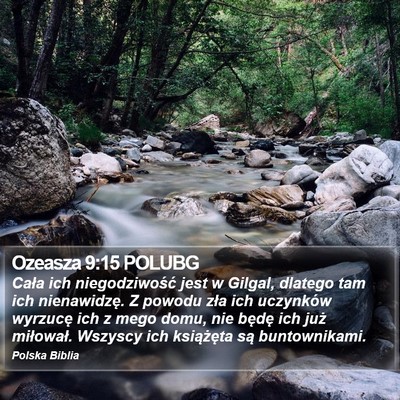 Ozeasza 9:15 POLUBG Bible Verse Image