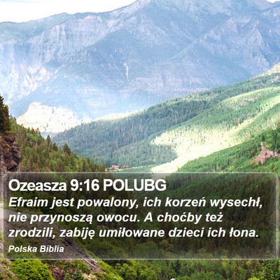 Ozeasza 9:16 POLUBG Bible Verse Image