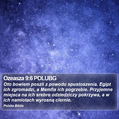 Ozeasza 9:6 POLUBG Bible Verse Image