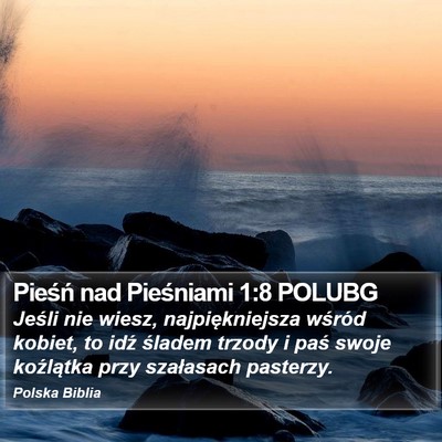 Pieśń nad Pieśniami 1:8 POLUBG Bible Verse Image