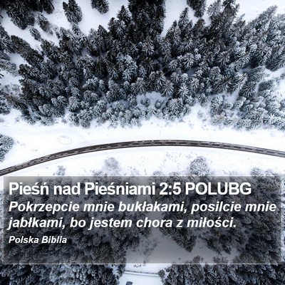 Pieśń nad Pieśniami 2:5 POLUBG Bible Verse Image