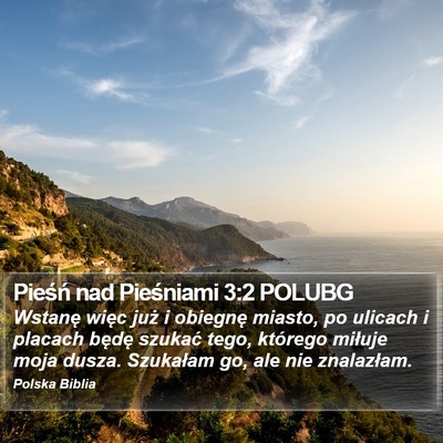 Pieśń nad Pieśniami 3:2 POLUBG Bible Verse Image