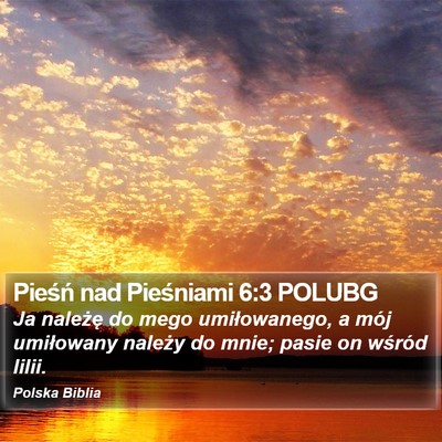 Pieśń nad Pieśniami 6:3 POLUBG Bible Verse Image