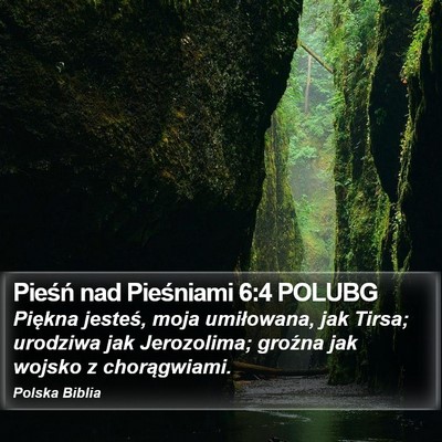 Pieśń nad Pieśniami 6:4 POLUBG Bible Verse Image