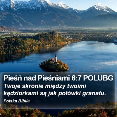 Pieśń nad Pieśniami 6:7 POLUBG Bible Verse Image