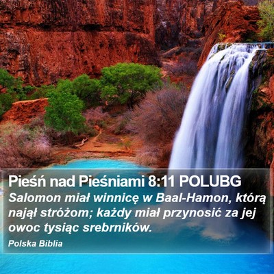 Pieśń nad Pieśniami 8:11 POLUBG Bible Verse Image