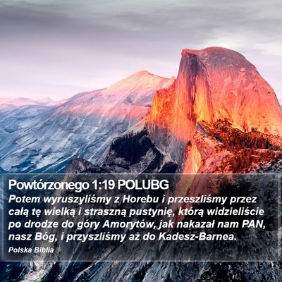 Powtórzonego 1:19 POLUBG Bible Verse Image