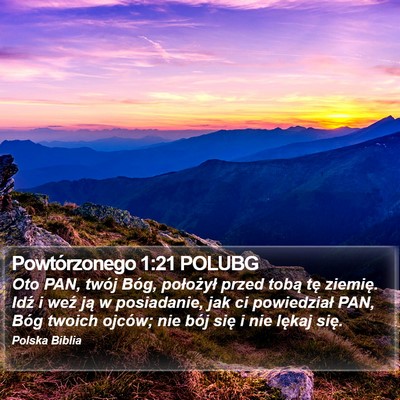 Powtórzonego 1:21 POLUBG Bible Verse Image