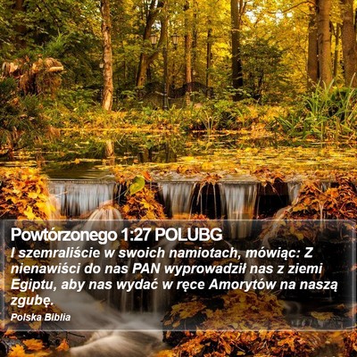 Powtórzonego 1:27 POLUBG Bible Verse Image