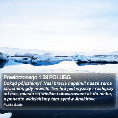 Powtórzonego 1:28 POLUBG Bible Verse Image