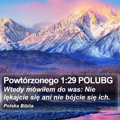 Powtórzonego 1:29 POLUBG Bible Verse Image