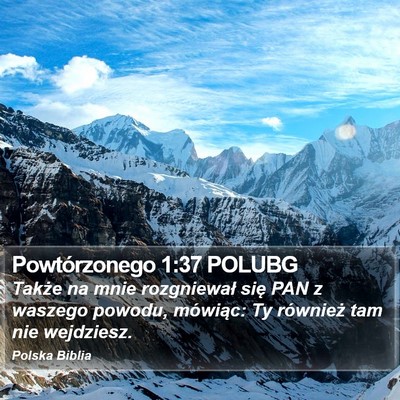 Powtórzonego 1:37 POLUBG Bible Verse Image