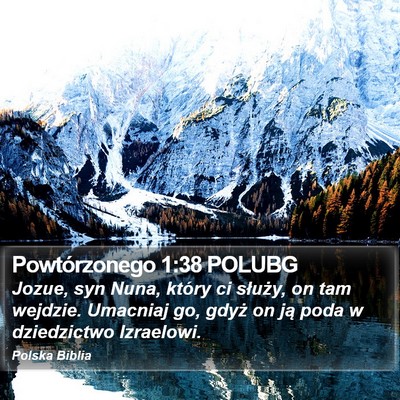 Powtórzonego 1:38 POLUBG Bible Verse Image