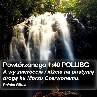 Powtórzonego 1:40 POLUBG Bible Verse Image