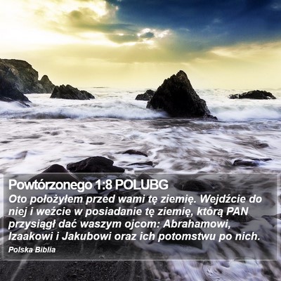 Powtórzonego 1:8 POLUBG Bible Verse Image
