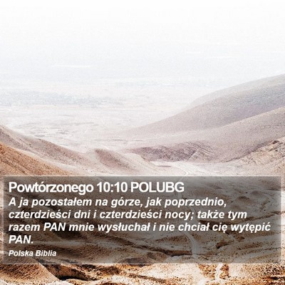Powtórzonego 10:10 POLUBG Bible Verse Image