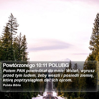 Powtórzonego 10:11 POLUBG Bible Verse Image