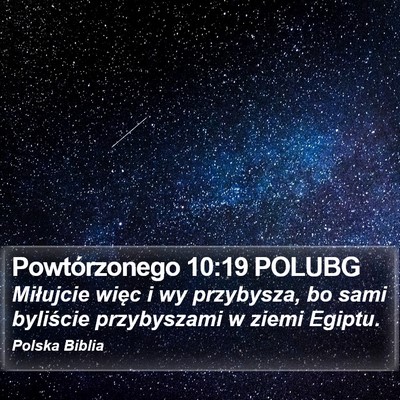 Powtórzonego 10:19 POLUBG Bible Verse Image