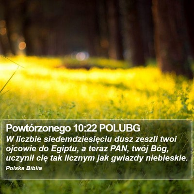 Powtórzonego 10:22 POLUBG Bible Verse Image