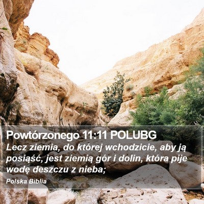 Powtórzonego 11:11 POLUBG Bible Verse Image