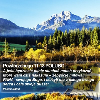 Powtórzonego 11:13 POLUBG Bible Verse Image