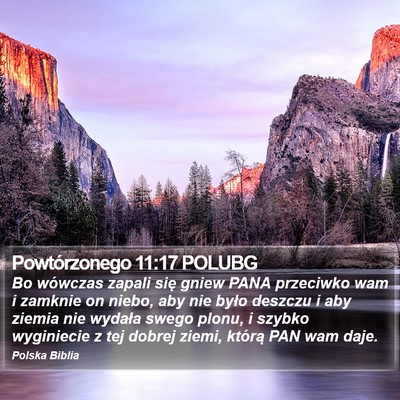 Powtórzonego 11:17 POLUBG Bible Verse Image