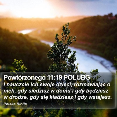 Powtórzonego 11:19 POLUBG Bible Verse Image
