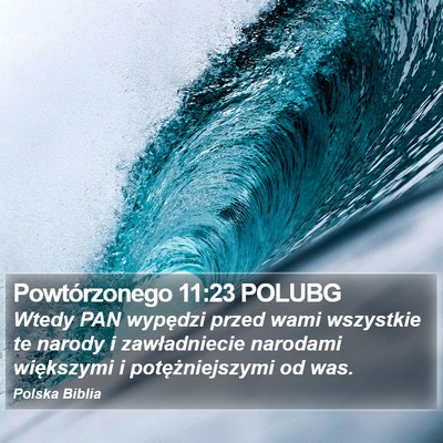 Powtórzonego 11:23 POLUBG Bible Verse Image