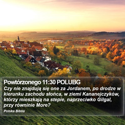 Powtórzonego 11:30 POLUBG Bible Verse Image