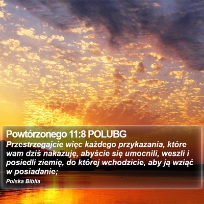 Powtórzonego 11:8 POLUBG Bible Verse Image