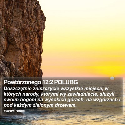 Powtórzonego 12:2 POLUBG Bible Verse Image