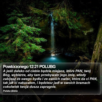 Powtórzonego 12:21 POLUBG Bible Verse Image