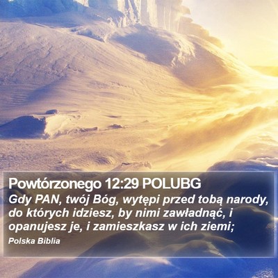 Powtórzonego 12:29 POLUBG Bible Verse Image