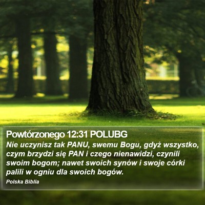 Powtórzonego 12:31 POLUBG Bible Verse Image