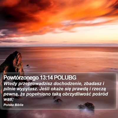 Powtórzonego 13:14 POLUBG Bible Verse Image
