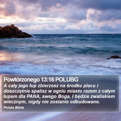 Powtórzonego 13:16 POLUBG Bible Verse Image