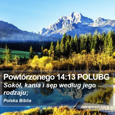 Powtórzonego 14:13 POLUBG Bible Verse Image