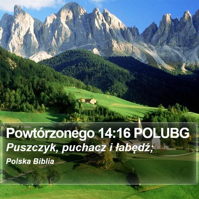 Powtórzonego 14:16 POLUBG Bible Verse Image