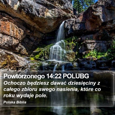 Powtórzonego 14:22 POLUBG Bible Verse Image